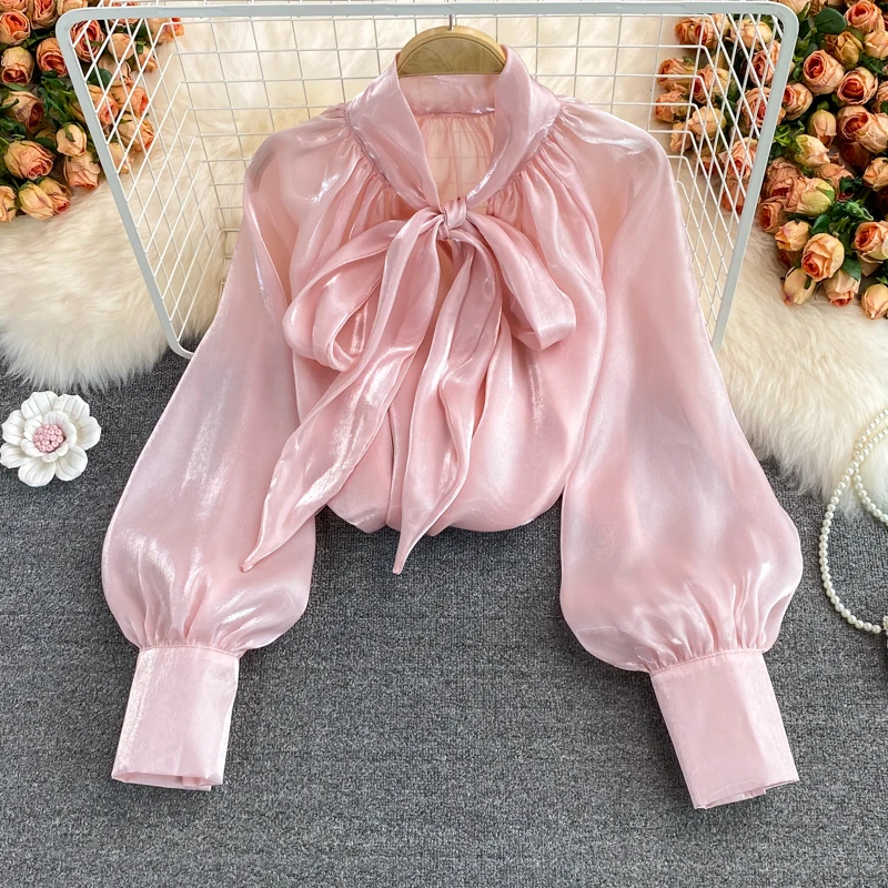 Spring 2022 New Super Fairy Loose Cover Belly Bow Tie French Shirt Long Sleeve Temperament Blouse Women
Spring 2022 New Super Fairy Loose Cover Belly Bow Tie French Shirt Long Sleeve Temperament Blouse Women