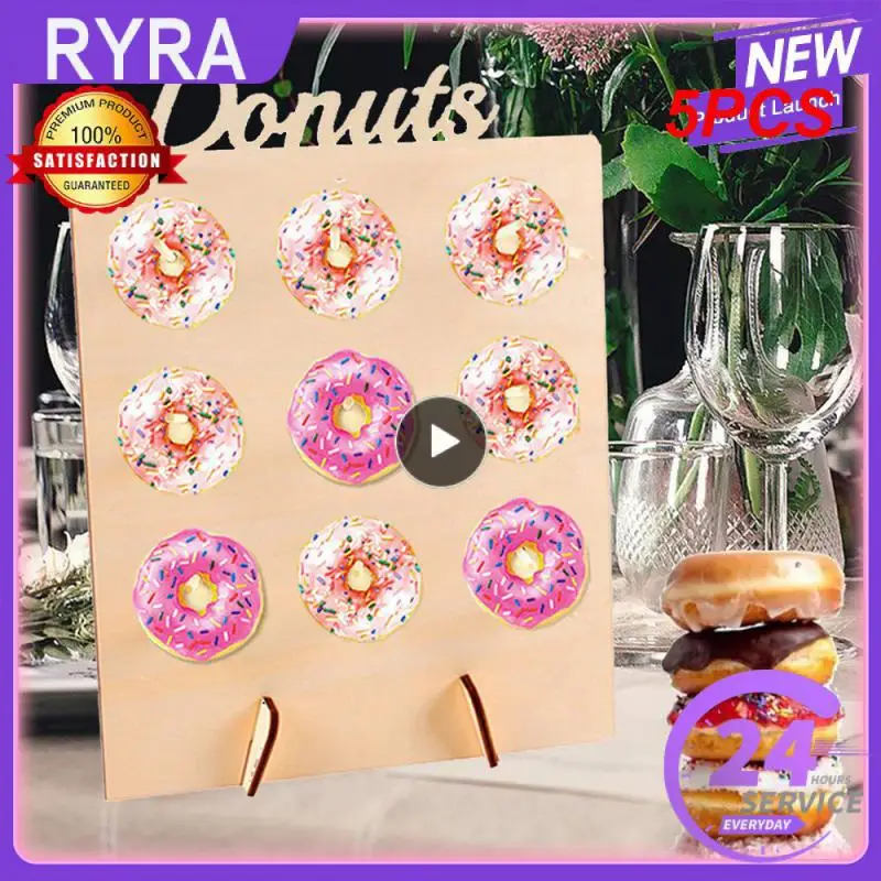 5 шт. деревянная стойка для демонстрации пончиков подставка свадебного украшения