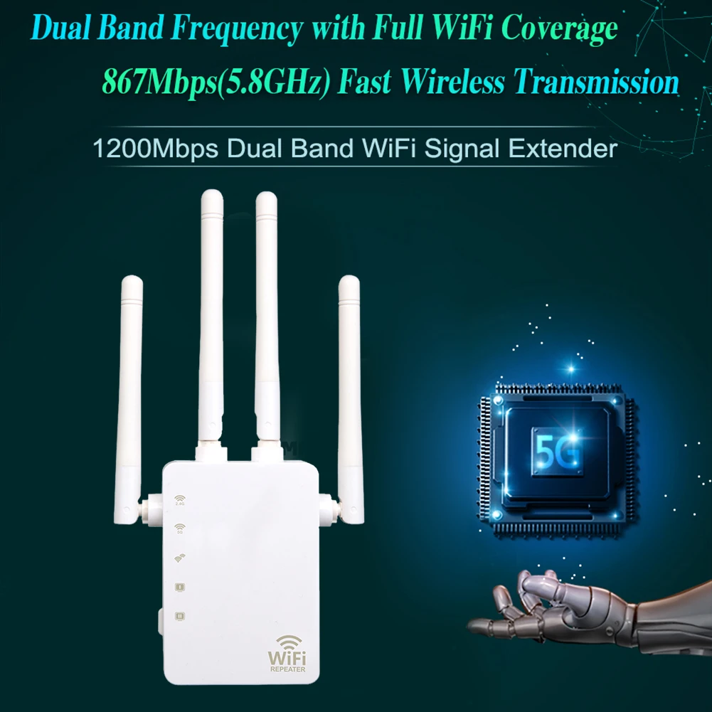 Усилитель Wi-Fi-роутера 1200 Мбит/с 2 4/5 8 ГГц | Компьютеры и офис