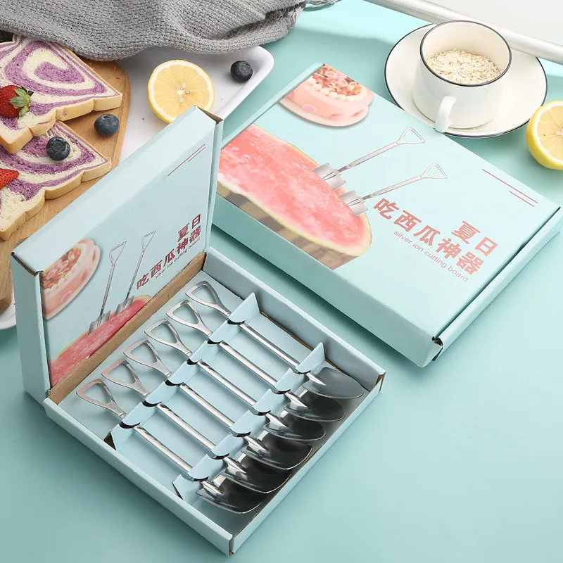 6pcs Stainless Steel Coffee Tea Spoon Shovel Scoop for Dinner Cream Dessert Watermelon Kitchen Tableware Bar Tool With Gift Box
6pcs Stainless Steel Coffee Tea Spoon Shovel Scoop for Dinner Cream Dessert Watermelon Kitchen Tableware Bar Tool With Gift Box