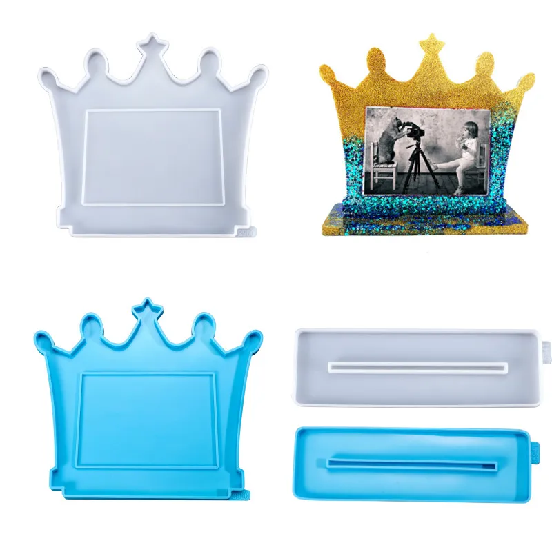 Photo Frame Silicone Molds Crown Shape Hand Craft Table Ornaments Epoxy Resin Mould For DIY Home Decoration Tools Supplies
Photo Frame Silicone Molds Crown Shape Hand Craft Table Ornaments Epoxy Resin Mould For DIY Home Decoration Tools Supplies
