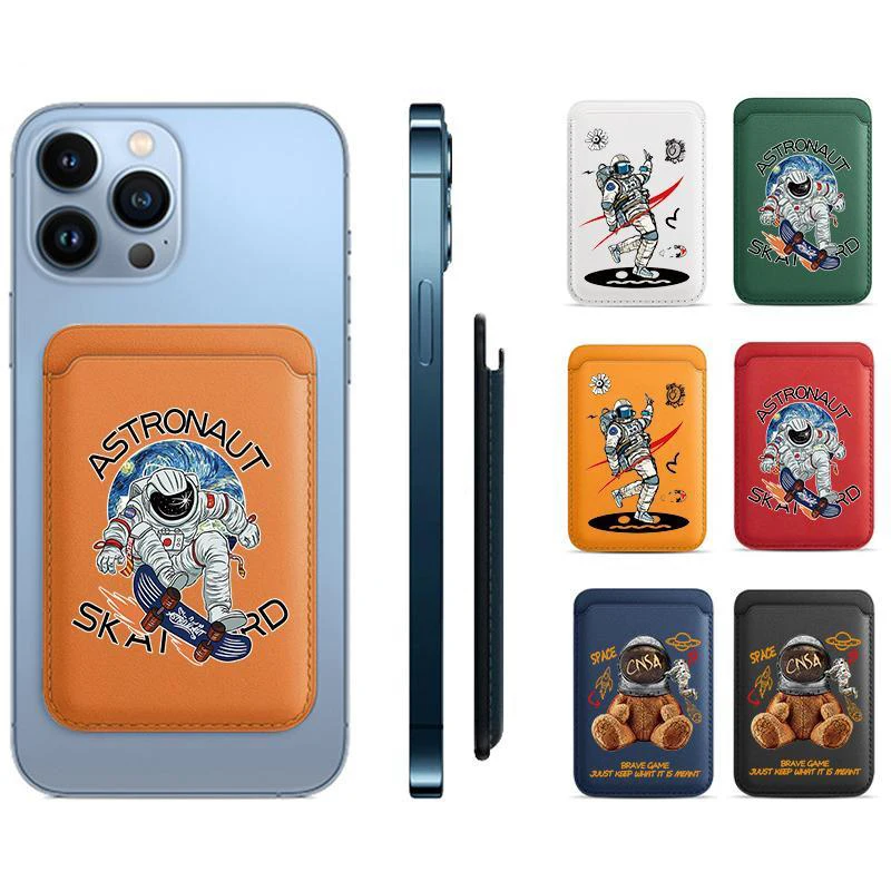 Luxury PU Leather Card Holder For Magsafe Magnetic Card Bag Wallet Case For iPhone 12 13 14 11 Toy Bear Astronaut Card Cover
Luxury PU Leather Card Holder For Magsafe Magnetic Card Bag Wallet Case For iPhone 12 13 14 11 Toy Bear Astronaut Card Cover