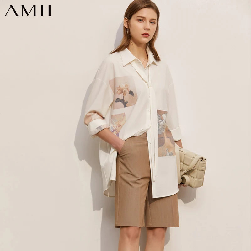 Amii Minimalism Spring Summer Women's Shirt Causal Vintage Printed Lapel Single-breasted Loose Female Shirt Tops 12170023
Amii Minimalism Spring Summer Women's Shirt Causal Vintage Printed Lapel Single-breasted Loose Female Shirt Tops 12170023