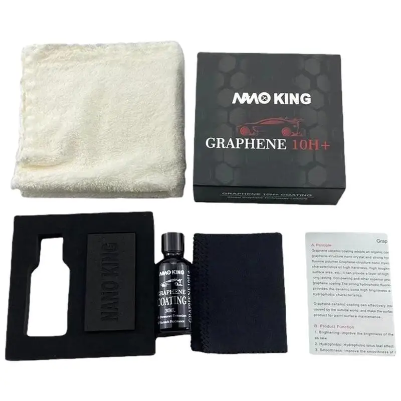 30ml 10H Graphene Coating Ceramic Car Coating Set Anti-scratch Car Polish Liquid Crystal Coating Car Detailing Accessories
30ml 10H Graphene Coating Ceramic Car Coating Set Anti-scratch Car Polish Liquid Crystal Coating Car Detailing Accessories