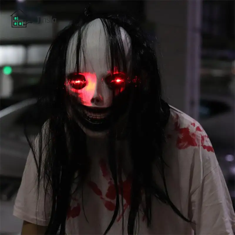 

Strange Bloody Glowing Mask Novelty Halloween Ghost Face Mask Create An Atmosphere Simple And Delicate The Mask Of Terror Cool