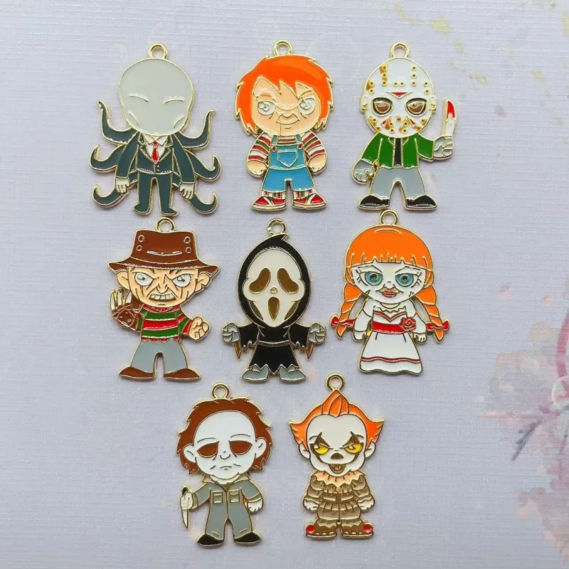 8pcs Enamel Halloween Alloy Charms Ghost Characters Enamel Charms Pendant For Jewelry Making DIY Bracelet Necklace Findings
8pcs Enamel Halloween Alloy Charms Ghost Characters Enamel Charms Pendant For Jewelry Making DIY Bracelet Necklace Findings
