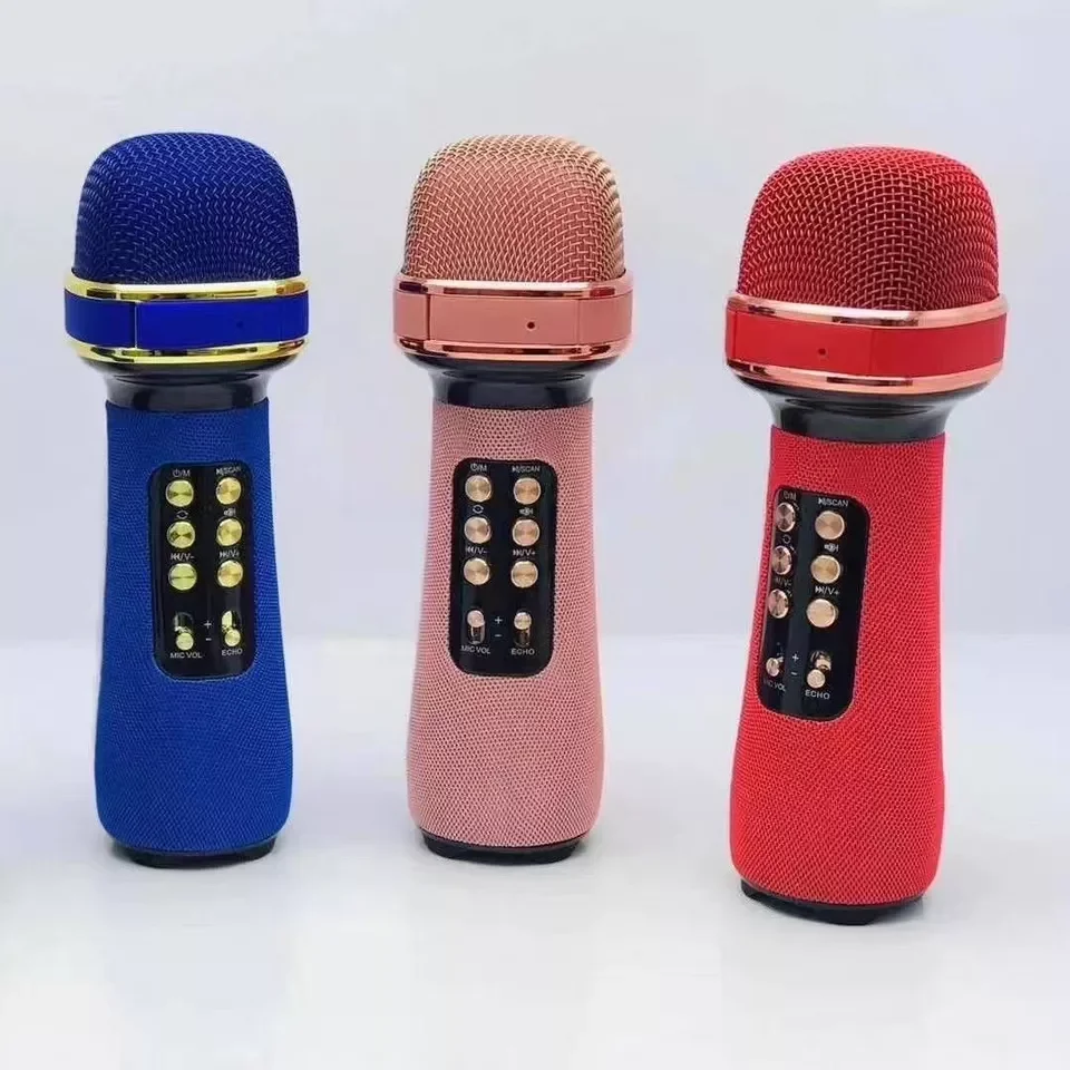 

Беспроводной Детский караоке-микрофон WS898 с динамиком, портативный ручной музыкальный плеер для домашвечерние, KTV Mic, шоу, семейвечерние
