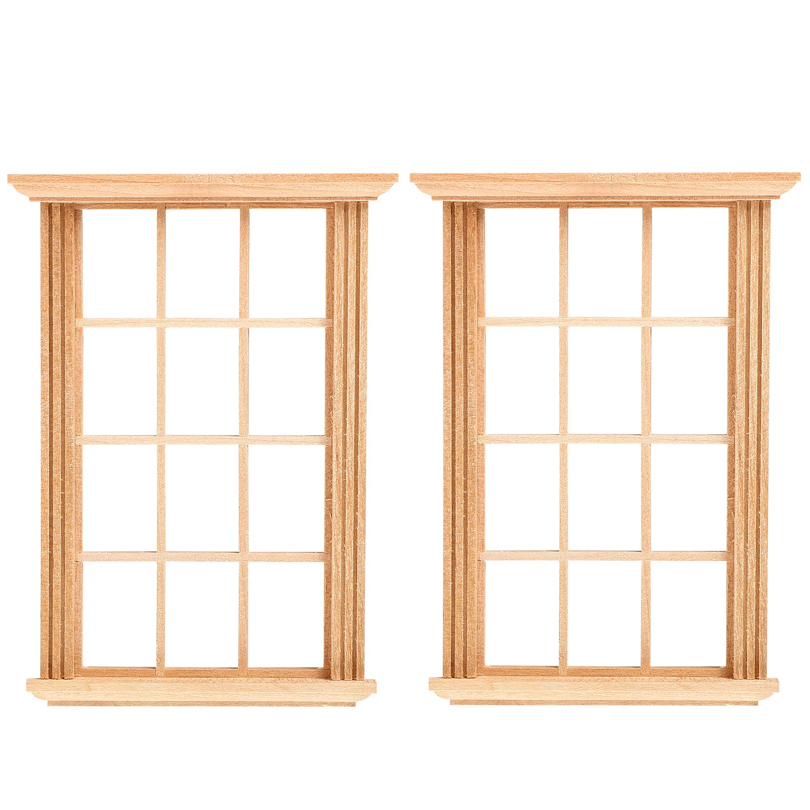 2Pcs Mini Furniture Model Toy Miniature Wooden Window Frame Model Micro landscaping Accessory
2Pcs Mini Furniture Model Toy Miniature Wooden Window Frame Model Micro landscaping Accessory