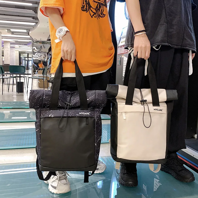 New Korean version of high-capacity schoolbag personalized curling contrast color travel backpack for high school students
New Korean version of high-capacity schoolbag personalized curling contrast color travel backpack for high school students