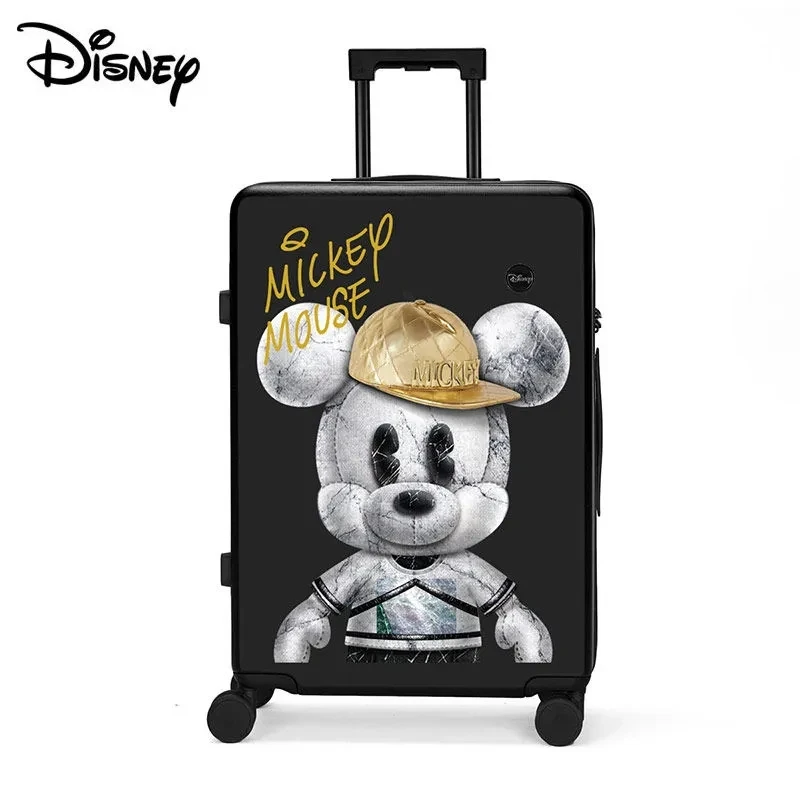 Чемодан на колесиках из АБС-пластика Disney, чемодан для багажа с мультяшным рисунком Микки-Мауса, жесткий чехол с паролем TSA
Чемодан на колесиках из АБС-пластика Disney, чемодан для багажа с мультяшным рисунком Микки-Мауса, жесткий чехол с паролем TSA