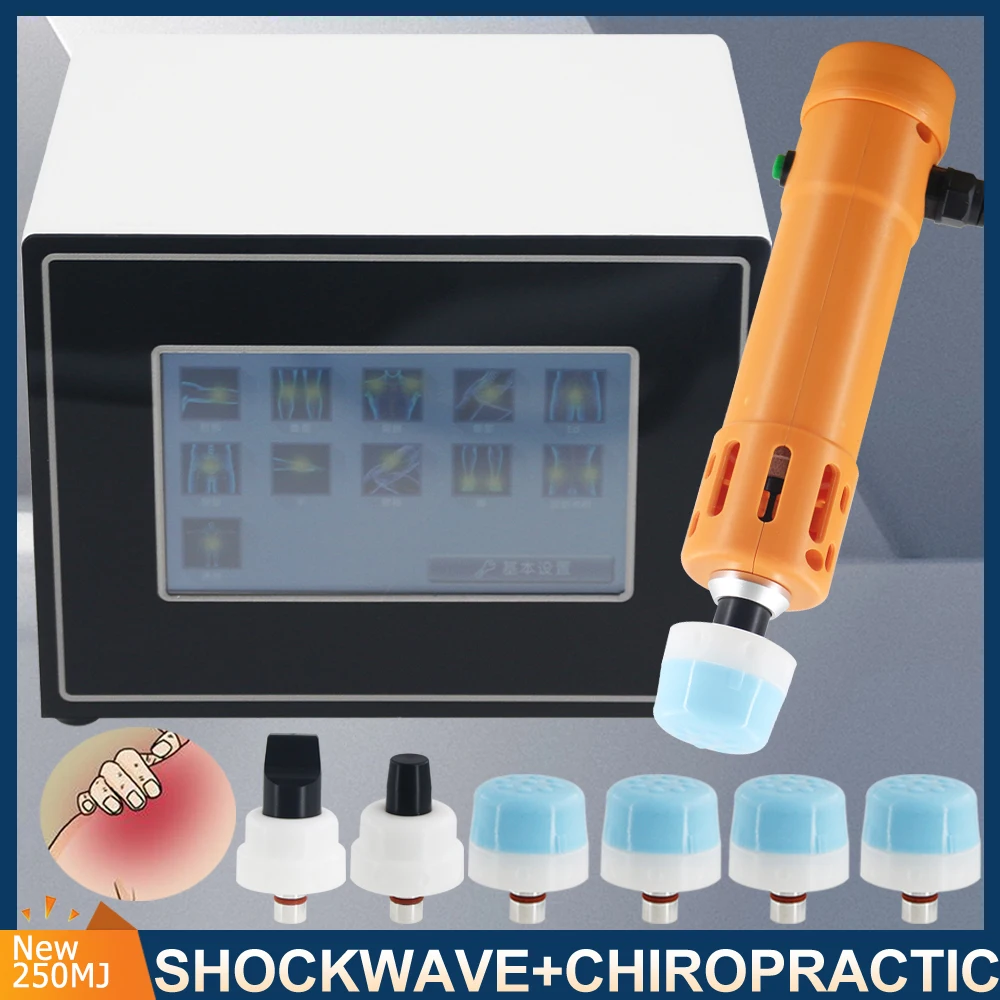 Инструменты для хиропрактика Shockwave 250MJ 2 в 1, портативное устройство для ударно-волновой терапии, массажер для релаксации тела от боли
Инструменты для хиропрактика Shockwave 250MJ 2 в 1, портативное устройство для ударно-волновой терапии, массажер для релаксации тела от боли
