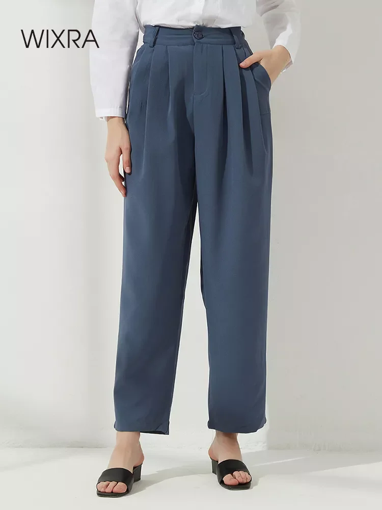 2022NEW Women Loose Office Lady Pants Casual Wide-Leg Harem Spring Summer Button Zipper Solid Trousers
2022NEW Women Loose Office Lady Pants Casual Wide-Leg Harem Spring Summer Button Zipper Solid Trousers