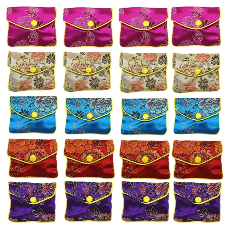 Jewelry Silk Coin Small Jewellery Gift Bag Chinese Brocade Embroidered Coin Organizers Pocket for Women Girls
Jewelry Silk Coin Small Jewellery Gift Bag Chinese Brocade Embroidered Coin Organizers Pocket for Women Girls