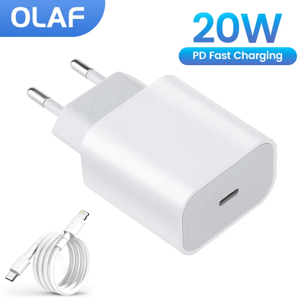 Olaf 20W PD USB C Charger For iPhone 14 13 12 Pro Max 11 Xs Fast Charger Type C Qc 3.0 Quick Charging USB C Cable Phone Charger 
Olaf 20W PD USB C Charger For iPhone 14 13 12 Pro Max 11 Xs Fast Charger Type C Qc 3.0 Quick Charging USB C Cable Phone Charger