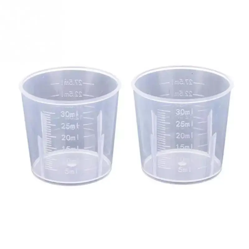 

20ml / 30ml /50ml /250ml /500ml/1000ml Clear Plastic Graduated Measuring Cup For Baking Beaker Liquid Measure JugCup Container