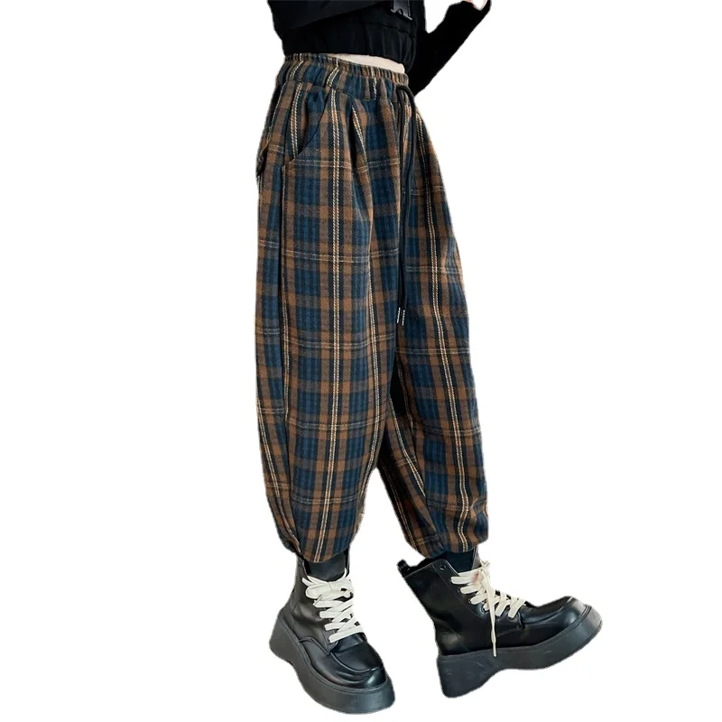 Autumn New Girls Pants Spring Fashion Korean Plaid Leggings Kid Clothes for Teenage Clothing Loose Casual Trousers 8 10 12 14 Y
Autumn New Girls Pants Spring Fashion Korean Plaid Leggings Kid Clothes for Teenage Clothing Loose Casual Trousers 8 10 12 14 Y
