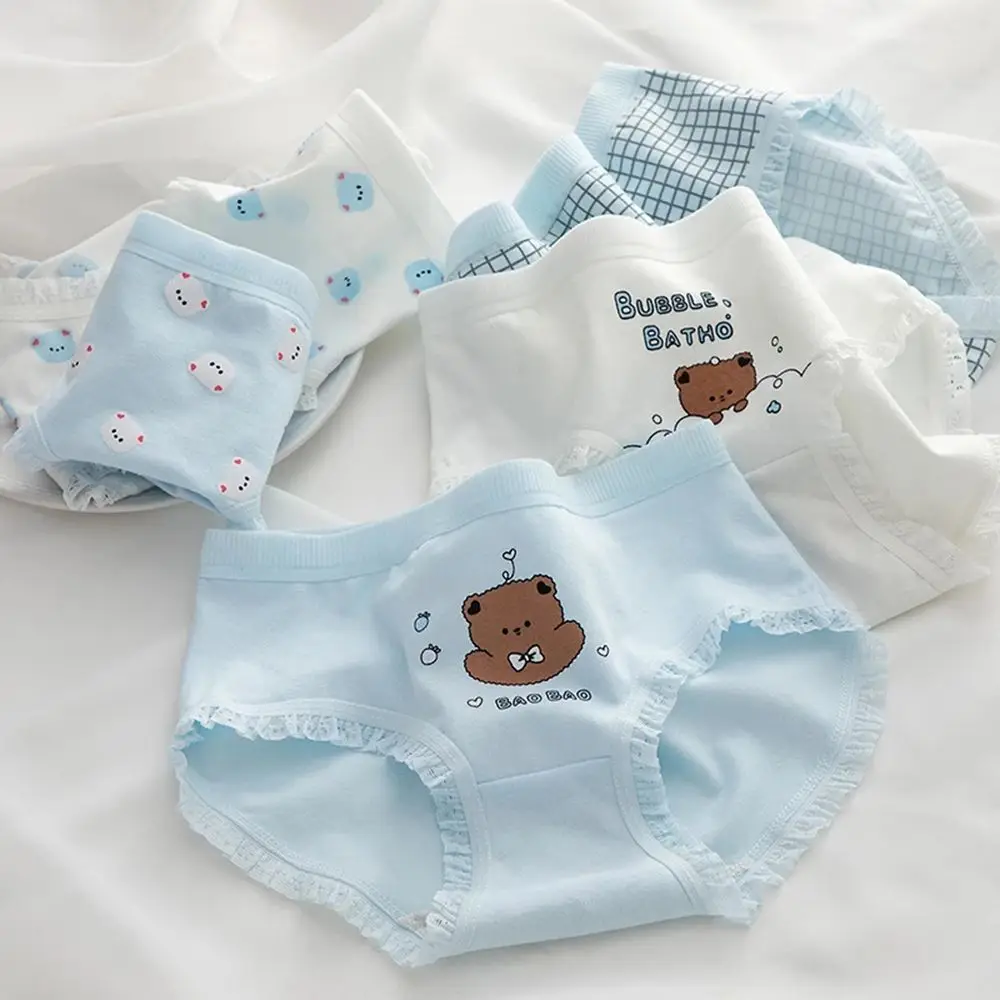 Cute Women Panties Cotton Coffee Bear Knickers Print Fashion Sexy Lace Female Girl Grid Briefs Soft Breathable Underwear
Cute Women Panties Cotton Coffee Bear Knickers Print Fashion Sexy Lace Female Girl Grid Briefs Soft Breathable Underwear