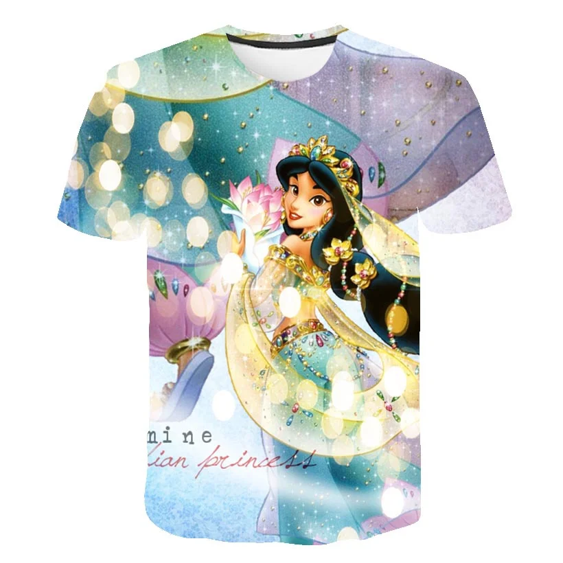 Summer Jasmine Princess T Shirts Clothes Baby Girls Cartoon Casual T-Shirts Costumes Disney Series Short Sleeve Top Tee Clothing
Summer Jasmine Princess T Shirts Clothes Baby Girls Cartoon Casual T-Shirts Costumes Disney Series Short Sleeve Top Tee Clothing
