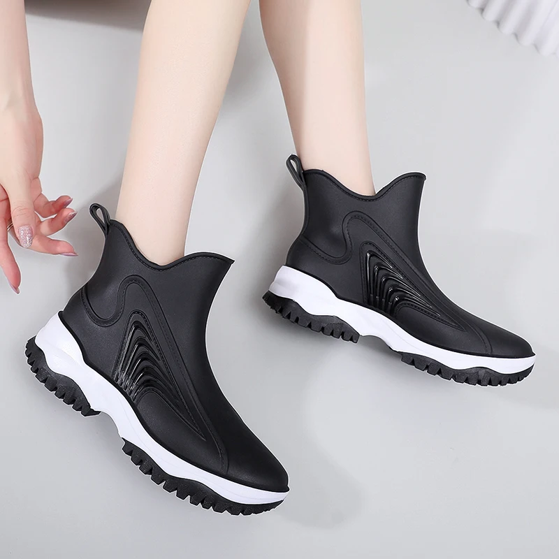 New Rain Boots for Women Platform Shoes Kitchen Garden Waterproof Work Rainboots Fashion Non-slip Thicken Rain Boots Size 36-41
New Rain Boots for Women Platform Shoes Kitchen Garden Waterproof Work Rainboots Fashion Non-slip Thicken Rain Boots Size 36-41