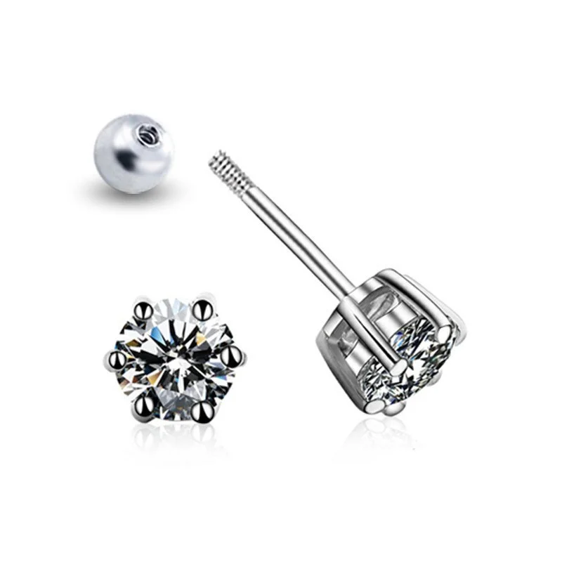 ZFSILVER Fashion 925 Silver Exquisite Moissanite Classic Paw 6 Screw Ball Earring For Women Accessories Party Jewelry Gifts E063
ZFSILVER Fashion 925 Silver Exquisite Moissanite Classic Paw 6 Screw Ball Earring For Women Accessories Party Jewelry Gifts E063
