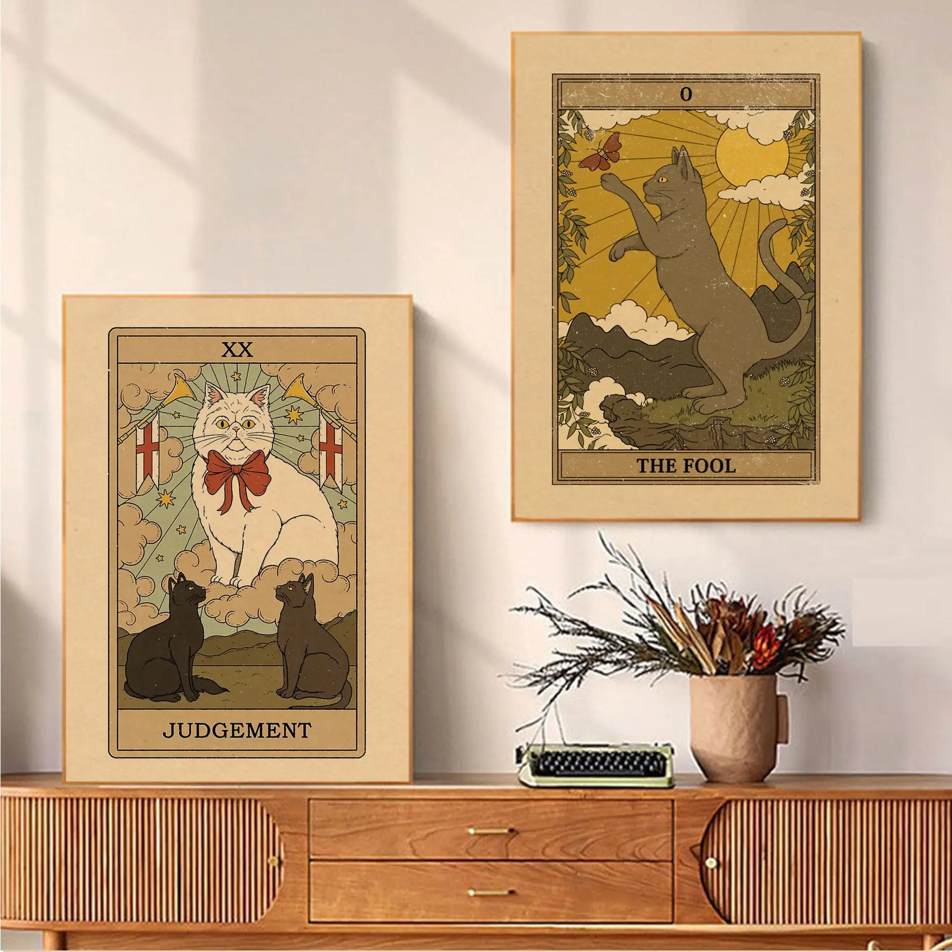 Sun Star Empress Cat Tarot Classic Movie Posters Kraft Paper Vintage Poster Wall Art Painting Study Wall decor 
Sun Star Empress Cat Tarot Classic Movie Posters Kraft Paper Vintage Poster Wall Art Painting Study Wall decor