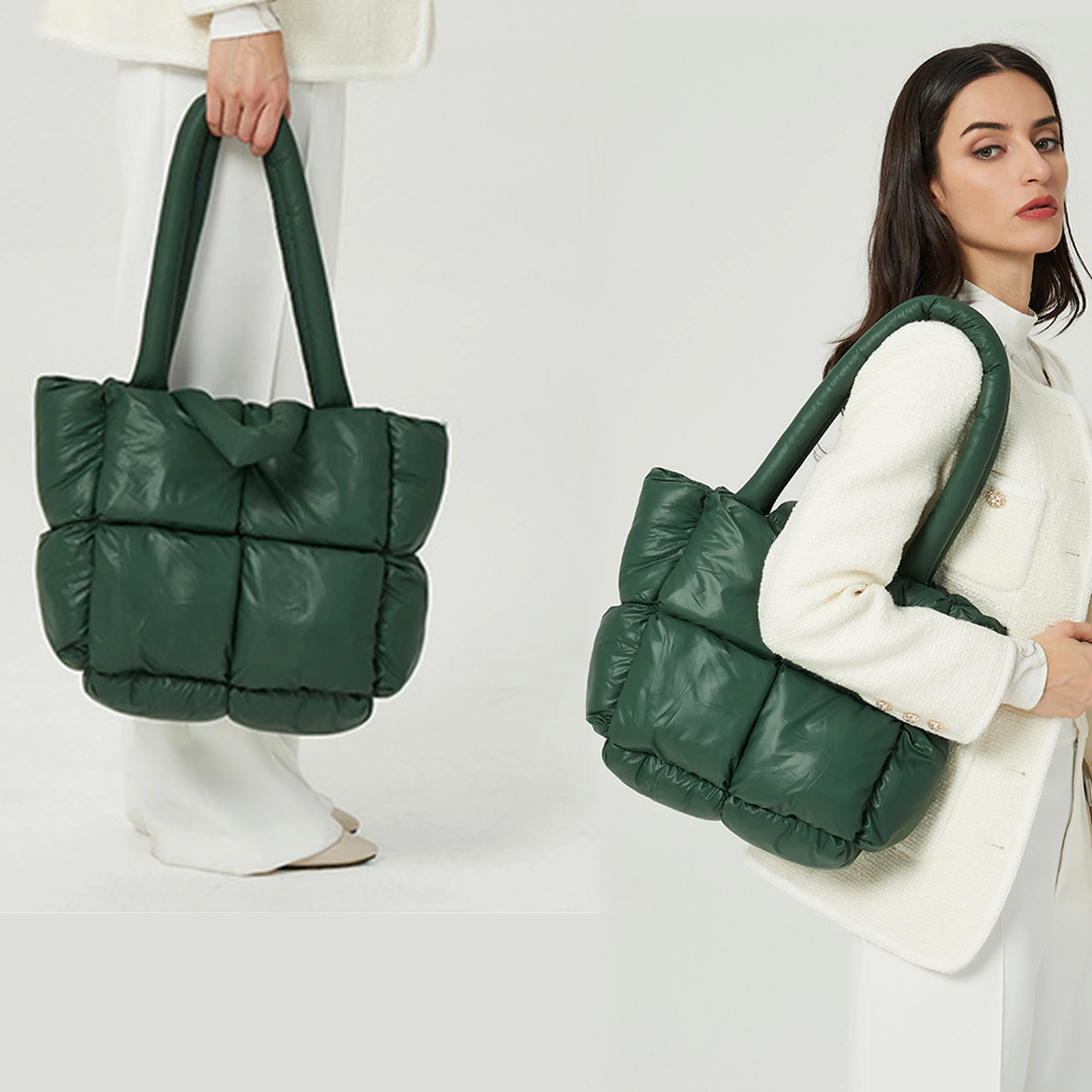 Puffer Tote Bag for Women Quilted Puffy Handbag Light Winter Down Cotton Padded Shoulder Bag Down Padding Tote Bag
Puffer Tote Bag for Women Quilted Puffy Handbag Light Winter Down Cotton Padded Shoulder Bag Down Padding Tote Bag