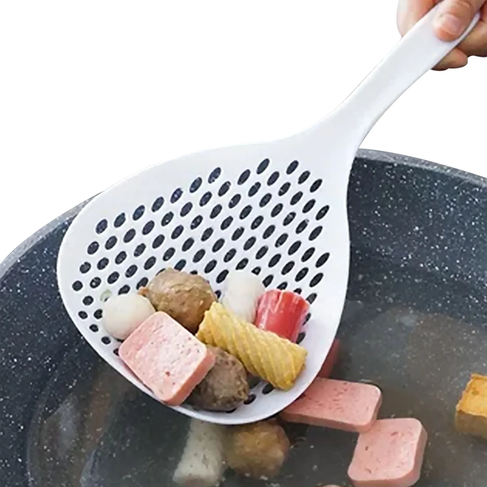 Slotted Spoon Scoop Colander Multifunctional Cooking Spoon Heat Resistance Multifunctional Cooking Spoon Heat-resistant Kitchen
Slotted Spoon Scoop Colander Multifunctional Cooking Spoon Heat Resistance Multifunctional Cooking Spoon Heat-resistant Kitchen