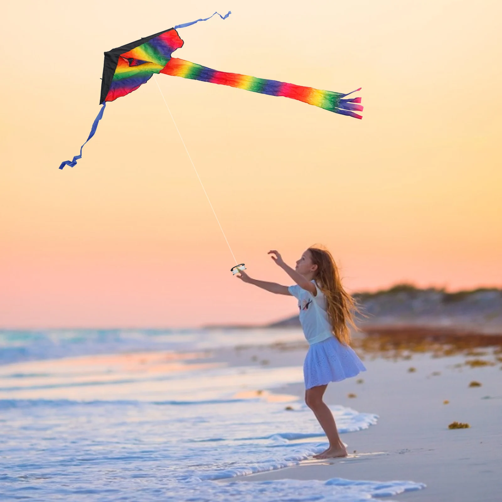 Colorful Huge Rainbow Kite Big Outdoor Funny Flying Toy Garden Funny Sports Kite Cloth Toy Accessories for Kids
Colorful Huge Rainbow Kite Big Outdoor Funny Flying Toy Garden Funny Sports Kite Cloth Toy Accessories for Kids