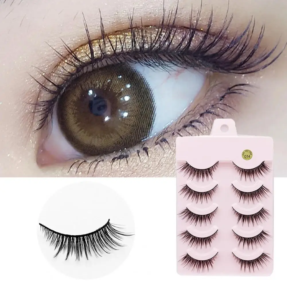 5 Pairs Artificial Eyelashes Realistic Looking Comfortable to Wear Fiber Easy to Use Black False Eye Lashes Beauty Supplies 
5 Pairs Artificial Eyelashes Realistic Looking Comfortable to Wear Fiber Easy to Use Black False Eye Lashes Beauty Supplies