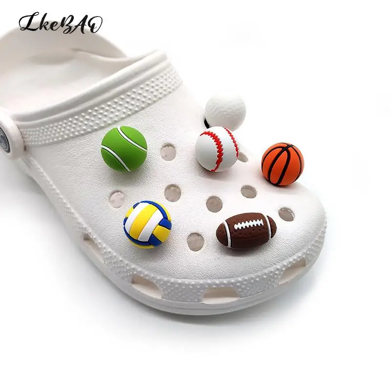 1PCS 7 Types Of Ball PVC Shoe Charms Sandals Decoration For Croc Kids Favor Kawaii Cute X-mas Gift Shoe Accessories
1PCS 7 Types Of Ball PVC Shoe Charms Sandals Decoration For Croc Kids Favor Kawaii Cute X-mas Gift Shoe Accessories