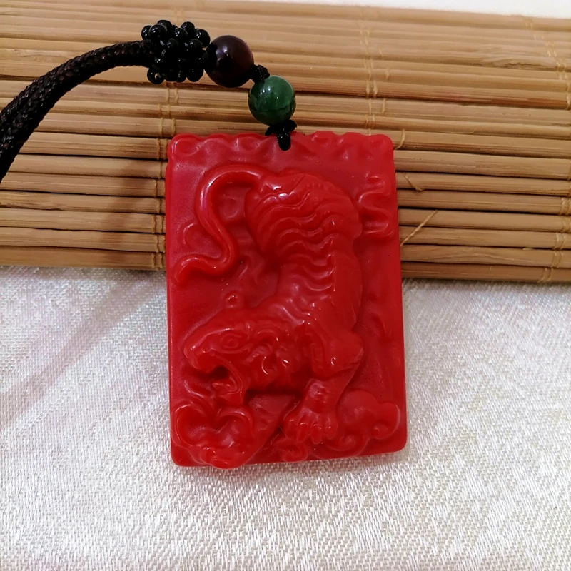 Natural Red Hand Carved Tiger Jade Pendant Fashion Boutique Jewelry Men's and Women's Zodiac Necklace Gift Accessories
Natural Red Hand Carved Tiger Jade Pendant Fashion Boutique Jewelry Men's and Women's Zodiac Necklace Gift Accessories