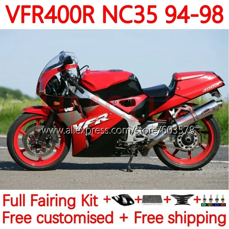 Body For HONDA VFR400R RVF VFR 400 VFR400 R RR CC V4 1994 1995 1996 1997 1998 NC35 94 95 96 97 98 Fairing 134No.0 Red Black
Body For HONDA VFR400R RVF VFR 400 VFR400 R RR CC V4 1994 1995 1996 1997 1998 NC35 94 95 96 97 98 Fairing 134No.0 Red Black
