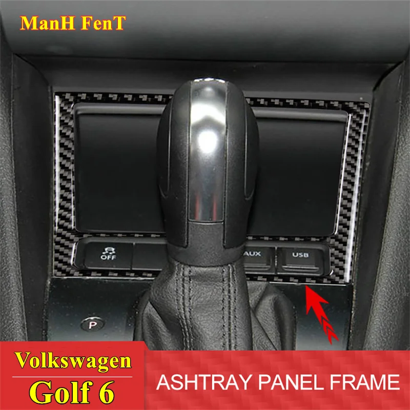 For Volkswagen VW Golf 6 Ashtray Frame Trim Carbon Fiber Decoration 3D Sticker Car Interior Accessories 
For Volkswagen VW Golf 6 Ashtray Frame Trim Carbon Fiber Decoration 3D Sticker Car Interior Accessories