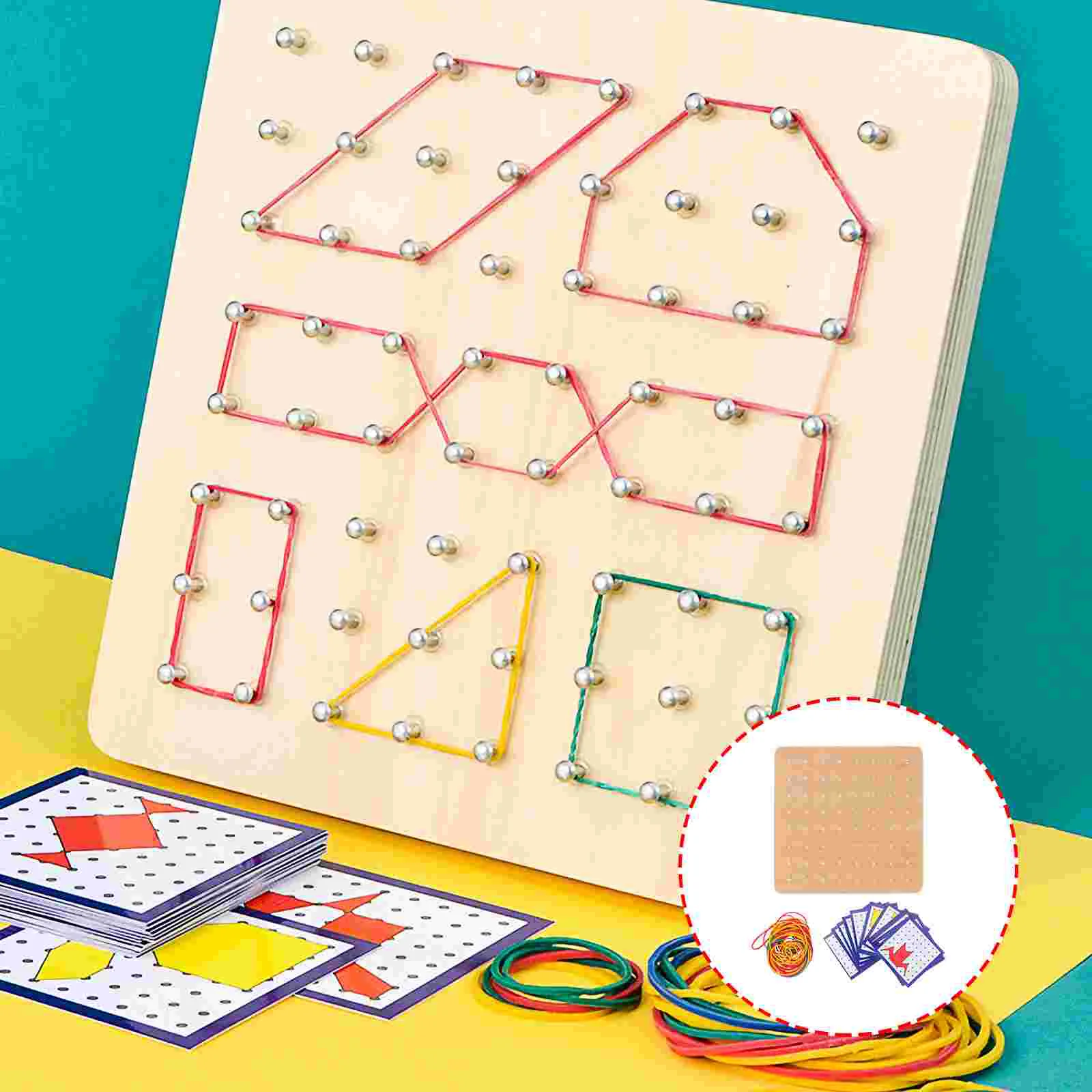 Wooden Toys Math Learning Tool Geoboard Creative Primary Mathematics Nail Plate Geometry Kids Tools
Wooden Toys Math Learning Tool Geoboard Creative Primary Mathematics Nail Plate Geometry Kids Tools
