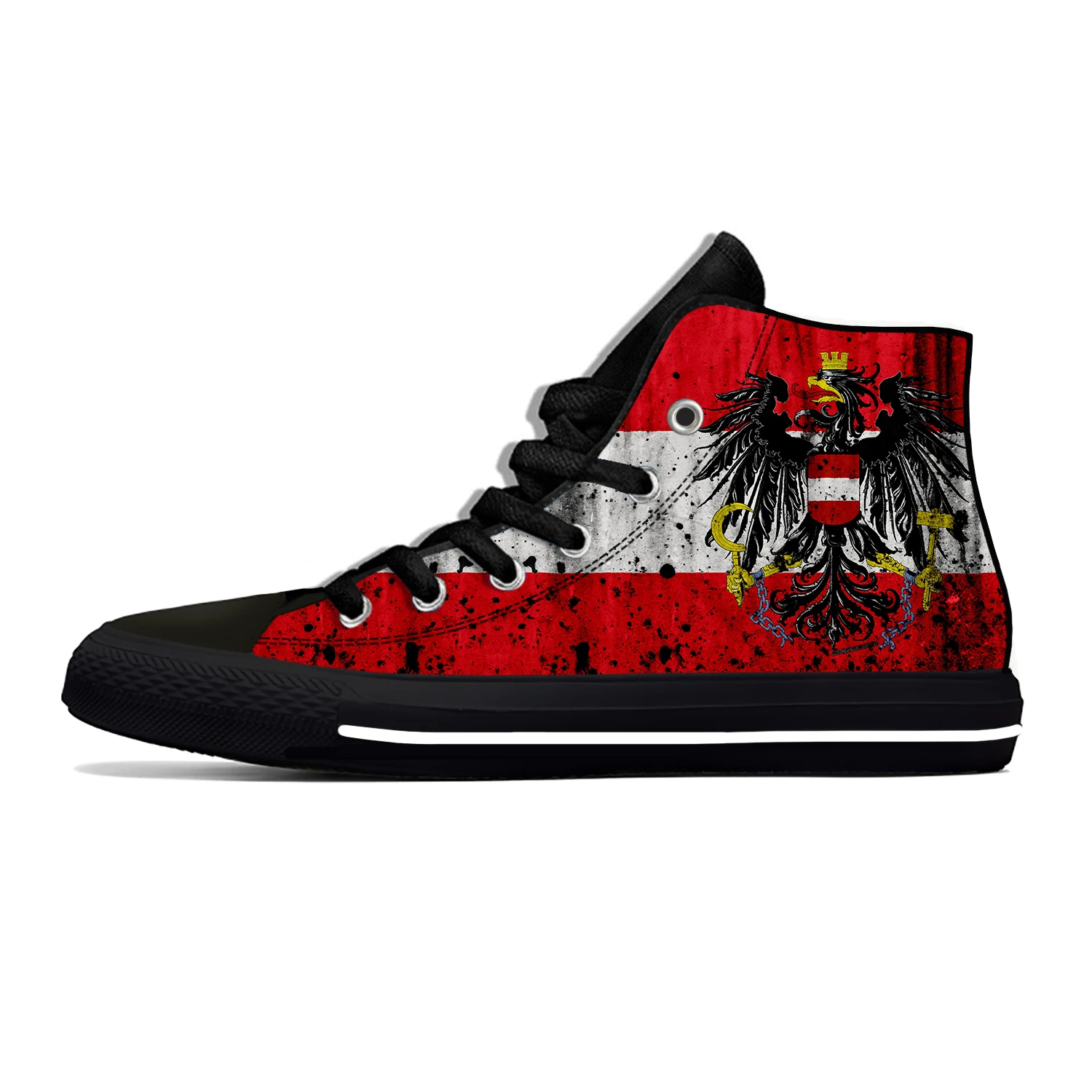 Hot Austria Austrian Flag Patriotic Pride Fashion Casual Cloth Shoes High Top Lightweight Breathable 3D Print Men Women Sneakers
Hot Austria Austrian Flag Patriotic Pride Fashion Casual Cloth Shoes High Top Lightweight Breathable 3D Print Men Women Sneakers