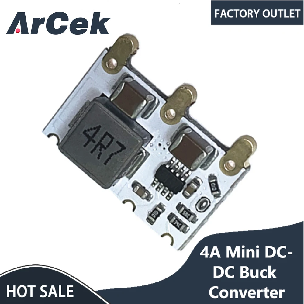 4A Mini DC-DC Buck Converter 6V-16V 9V 12V to 5V 3.3V Step-down Power Voltage Regulator Module Efficiency 98%
4A Mini DC-DC Buck Converter 6V-16V 9V 12V to 5V 3.3V Step-down Power Voltage Regulator Module Efficiency 98%