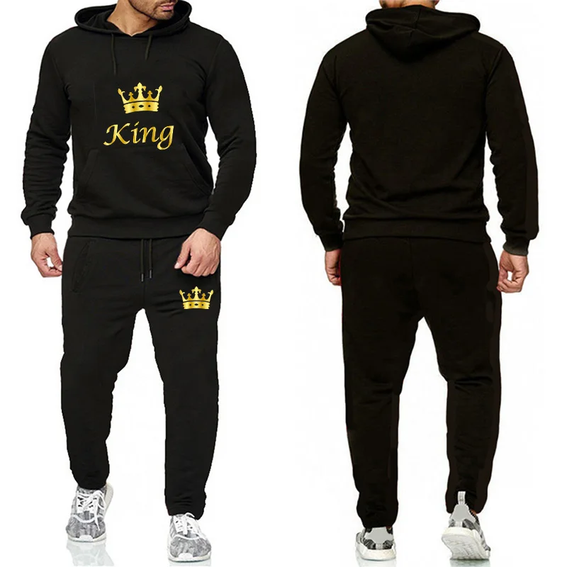 Men Tracksuits Set 2022 Spring Winter Male Brand Hoodies and Pants Long Sleeve Jogging Suits King Queen Streetwear Athletic Sets
Men Tracksuits Set 2022 Spring Winter Male Brand Hoodies and Pants Long Sleeve Jogging Suits King Queen Streetwear Athletic Sets