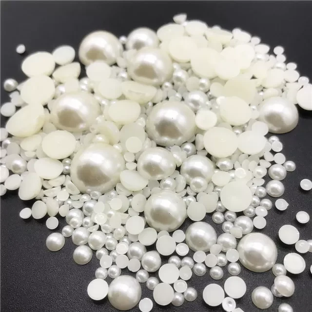 Imitation Pearls Acrylic Beads Flat Back Scrapbook Beads For Jewelry Making Craft Pearls Clothing Accessories
Imitation Pearls Acrylic Beads Flat Back Scrapbook Beads For Jewelry Making Craft Pearls Clothing Accessories