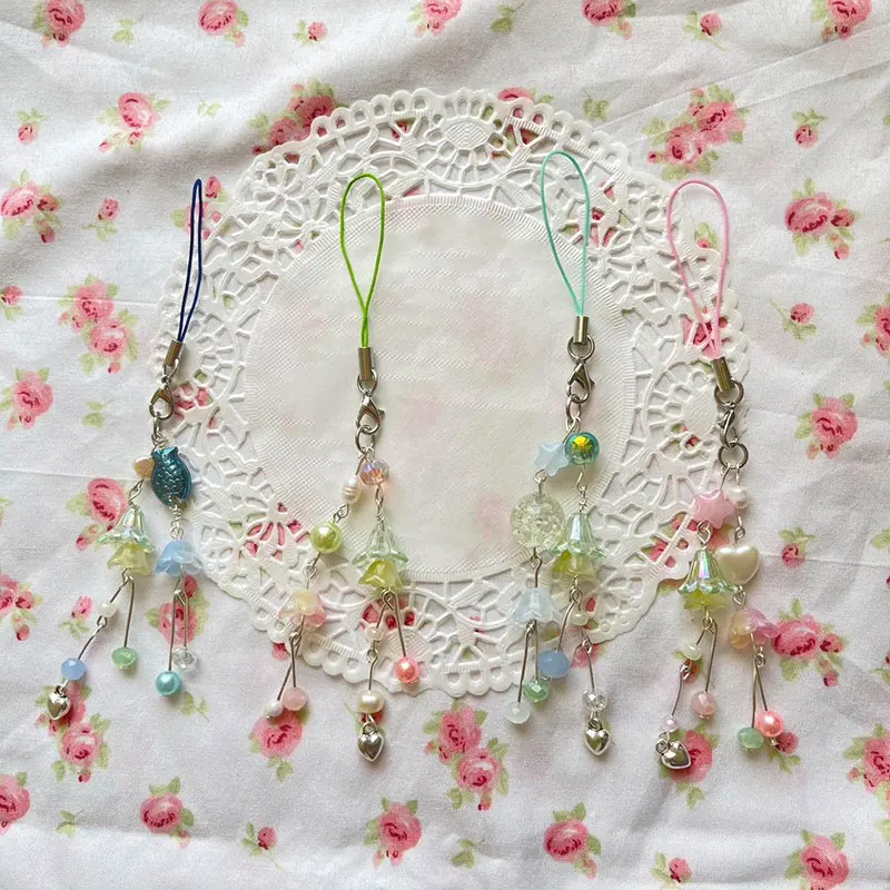 Handmade Fish Beaded Phone Charm Cottagey2k Keychain Fairy Tale Lily of the Valley Phone Chain
Handmade Fish Beaded Phone Charm Cottagey2k Keychain Fairy Tale Lily of the Valley Phone Chain