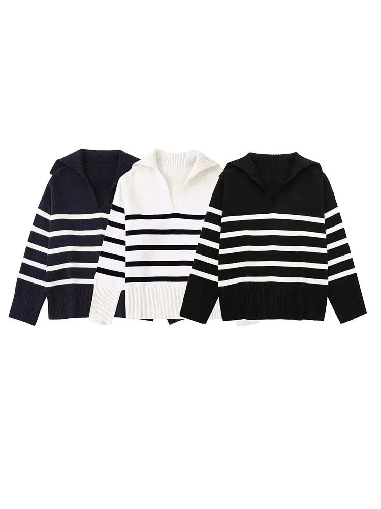BM&MD&ZA 5536128 Women 2022 Autumn New Fashion stripe Knitted Sweater Vintage long Sleeve Female Pullovers Chic Tops 5536/128
BM&MD&ZA 5536128 Women 2022 Autumn New Fashion stripe Knitted Sweater Vintage long Sleeve Female Pullovers Chic Tops 5536/128