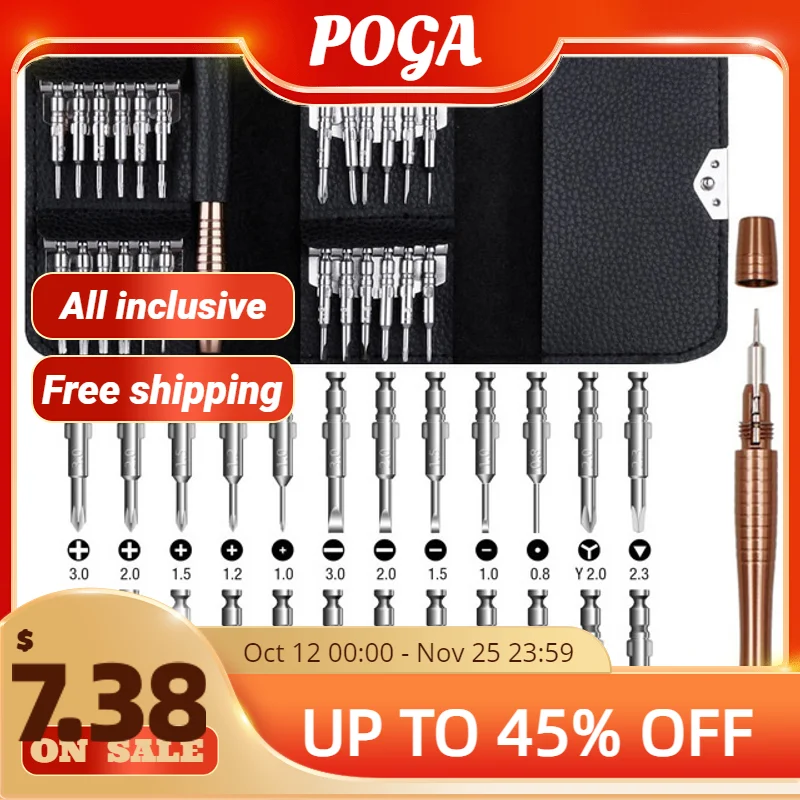 25 In1 Torx Precision Screwdriver Bit Set Hand Tools Screw Driver Kit Screwdriver Set For Xiaomi Mobile Phones Repair Tools
25 In1 Torx Precision Screwdriver Bit Set Hand Tools Screw Driver Kit Screwdriver Set For Xiaomi Mobile Phones Repair Tools