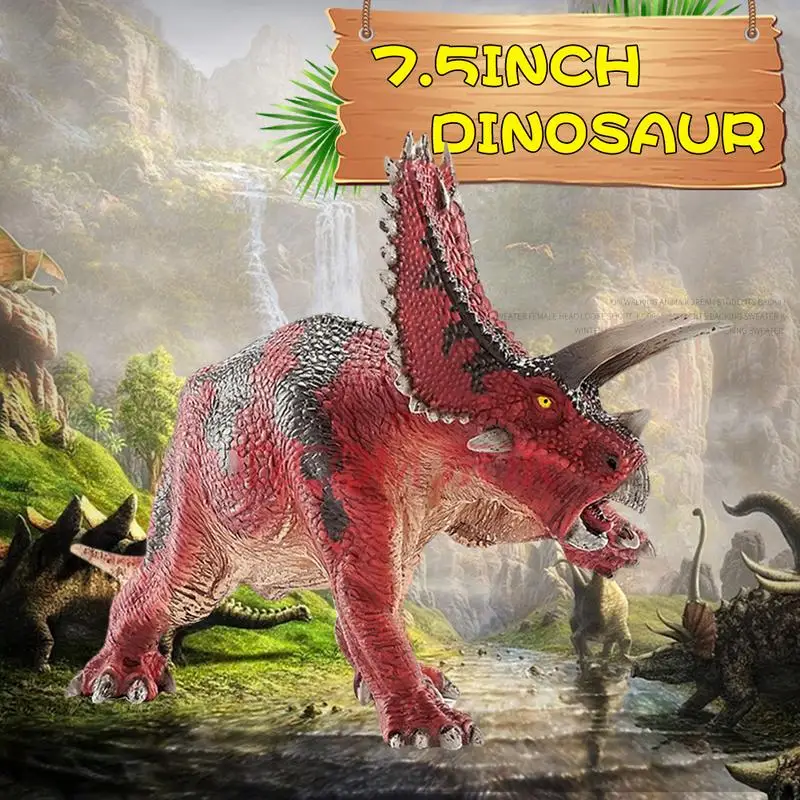 75inch Dinosaur Pentaceratops Solid PVC Action Figure Toy Dinosaurio Model Toys For Children
75inch Dinosaur Pentaceratops Solid PVC Action Figure Toy Dinosaurio Model Toys For Children