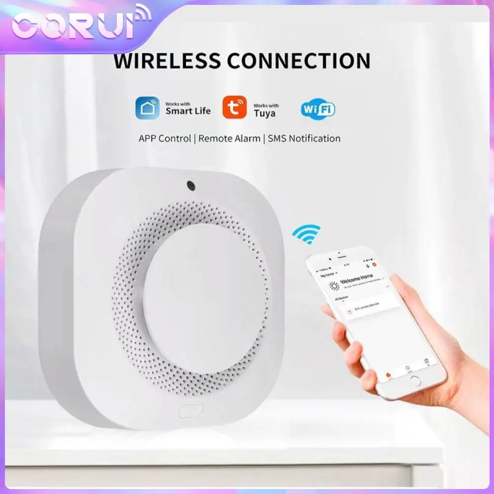 Смарт-детектор дыма Tenky Tuya, Wi-Fi датчик дыма 90 дБ с управлением через приложение, работает с Alexa Google Home
Смарт-детектор дыма Tenky Tuya, Wi-Fi датчик дыма 90 дБ с управлением через приложение, работает с Alexa Google Home