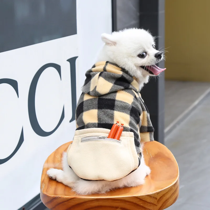 Dog Hoodie with Pockets Soft Warm Plaid 2022 New Fashion Fall Winter Wool Plaid Padded Small Medium and Large Dogs Cat Sweater
Dog Hoodie with Pockets Soft Warm Plaid 2022 New Fashion Fall Winter Wool Plaid Padded Small Medium and Large Dogs Cat Sweater