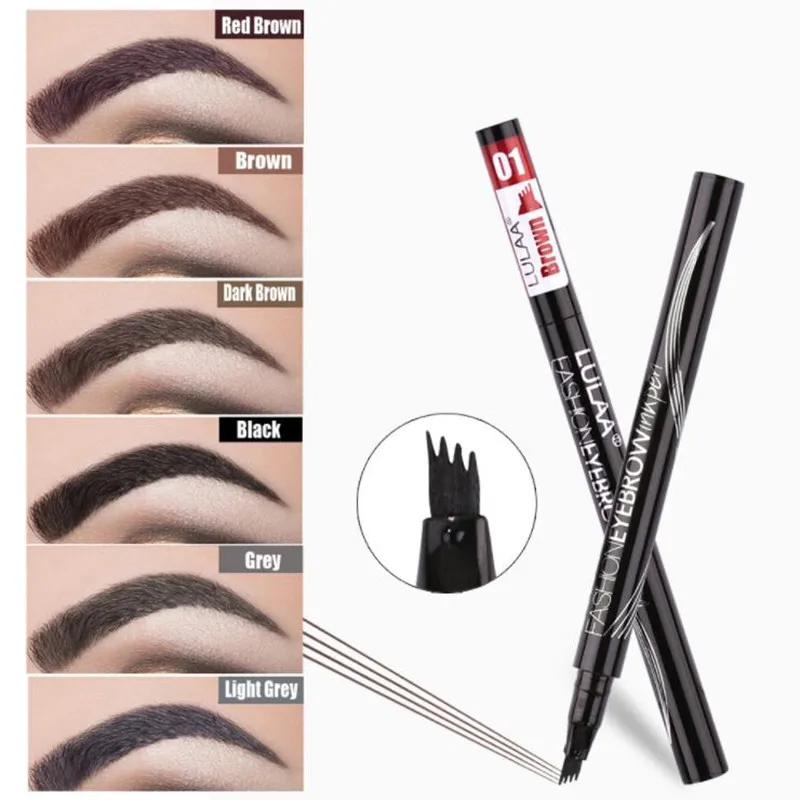 6 Colors Eyebrow Pen Waterproof 4 Fork Tip Eyebrow Tattoo Pencil Cosmetic Long Lasting Natural Dark Brown Liquid Eyebrow Pencil
6 Colors Eyebrow Pen Waterproof 4 Fork Tip Eyebrow Tattoo Pencil Cosmetic Long Lasting Natural Dark Brown Liquid Eyebrow Pencil