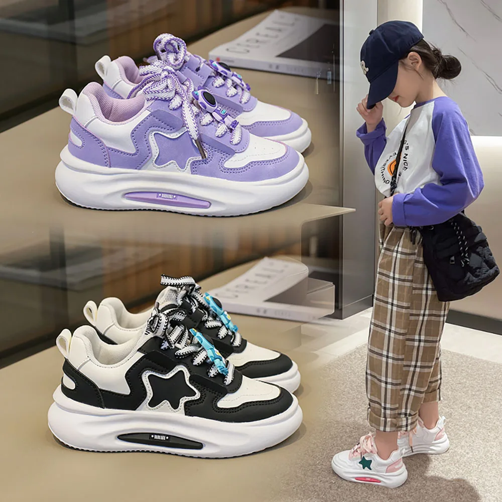 Autumn Sport Shoes For Kids 2023 Trend Fashion Tennis Soccer Footwear Korean Style Star Printed Korean Style Children's Footwear
Autumn Sport Shoes For Kids 2023 Trend Fashion Tennis Soccer Footwear Korean Style Star Printed Korean Style Children's Footwear