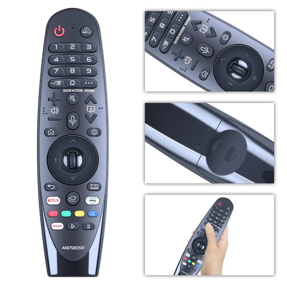 Волшебный пульт дистанционного управления MR20GA AKB75855501 для LG SMATR TV VOICE NANO99 NANO81, NANO80, контроллер 
Волшебный пульт дистанционного управления MR20GA AKB75855501 для LG SMATR TV VOICE NANO99 NANO81, NANO80, контроллер