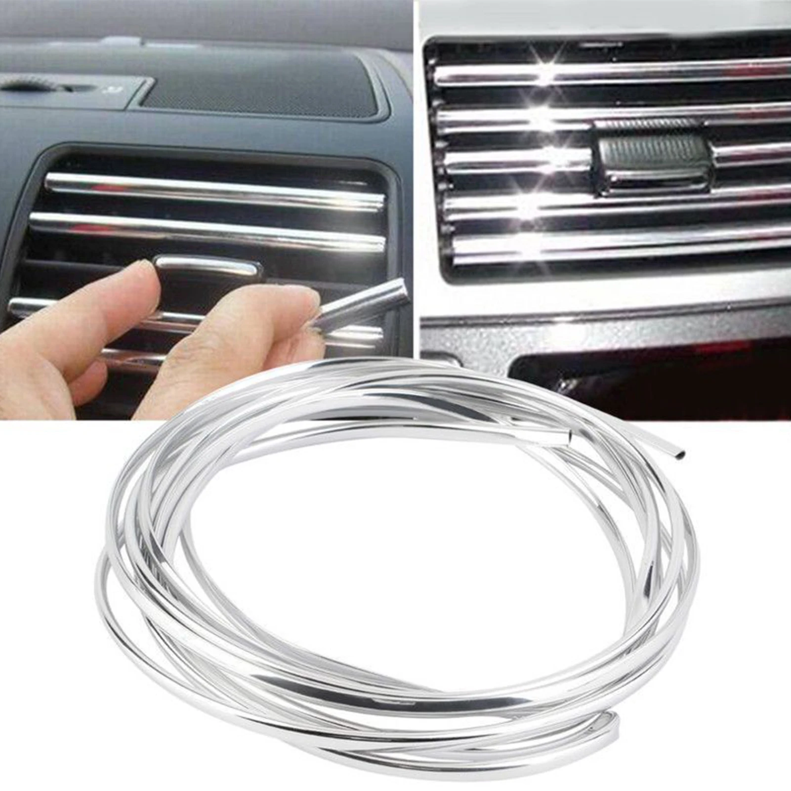 Car Interior Trim Strip Decorative Flexible Chrome Edge Trim 6m Dust-proof Car DIY Chrome Trim Strip Bumper Protector For Window
Car Interior Trim Strip Decorative Flexible Chrome Edge Trim 6m Dust-proof Car DIY Chrome Trim Strip Bumper Protector For Window