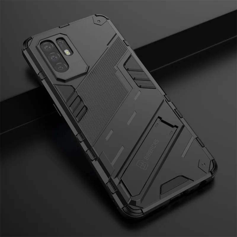 

For Oppo Reno5 Z 5G Case Shockproof Silicone Bumper Armor Hard Phone Case For Reno5Z 5 Z 6.43'' Magnetic Car Holder Back Cover