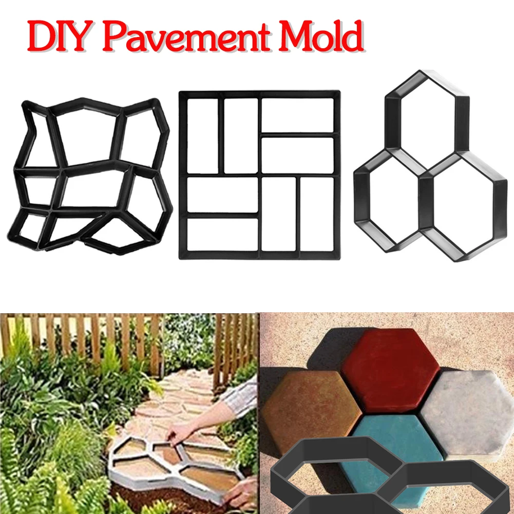1/3pcs Garden Path Maker Mold DIY Garden Mold Manually Paving Cement Brick Stone Road Concrete Mould Reusable Manually Paving
1/3pcs Garden Path Maker Mold DIY Garden Mold Manually Paving Cement Brick Stone Road Concrete Mould Reusable Manually Paving